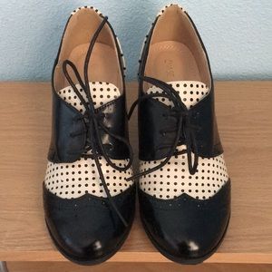 Polka dot heels